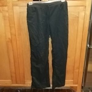 Grays Anatomy Scrubs Pull On Black Bottom Pants Small